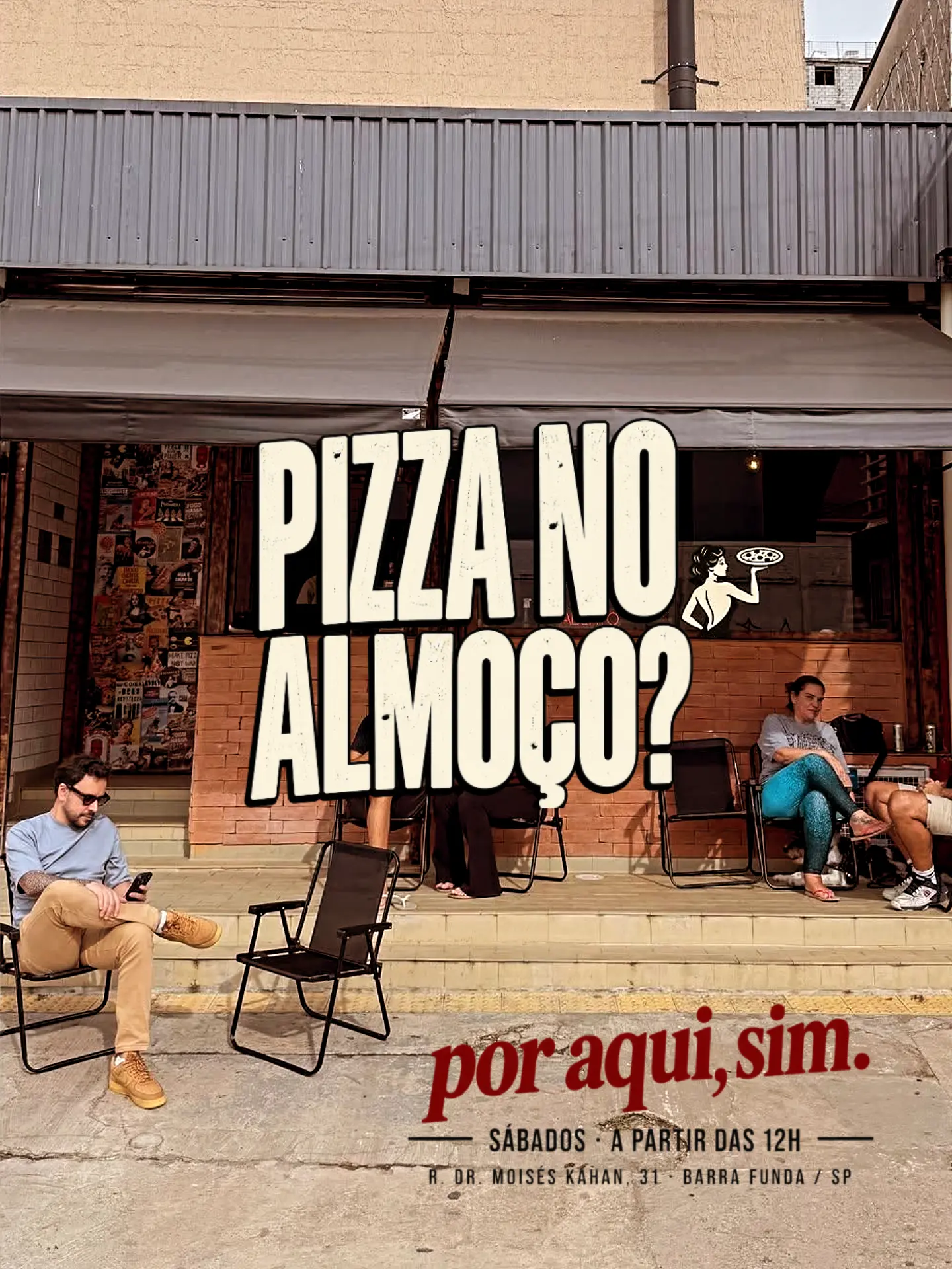Pizza no almoço? Por aqui, sim.